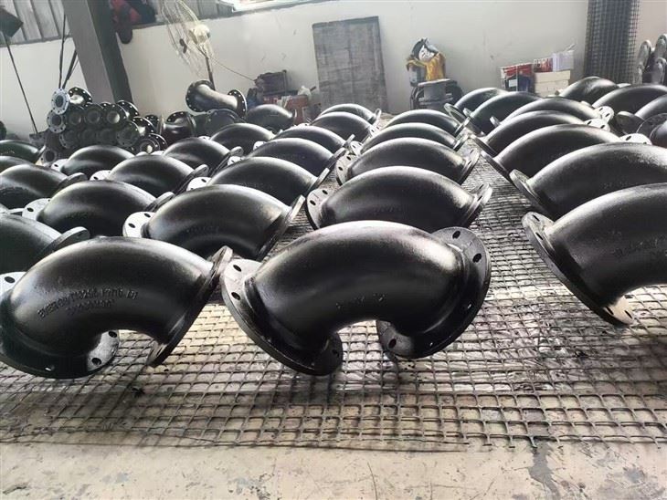 Ductile Iron Double Flange 90 degre Bend