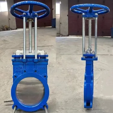 Ductile Iron Manyèl Kouto Gate Valv